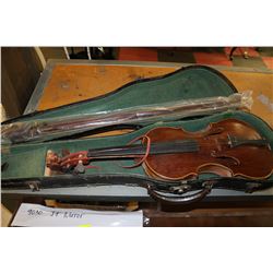 VINTAGE 3/4 VIOLIN WITH CASE & BOWS