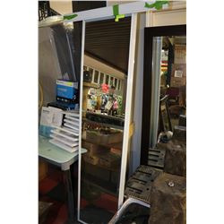 SET OF MIRROR CLOSET DOORS 36" WIDE W/ TRACKS