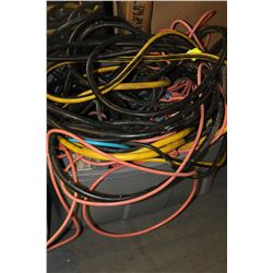 LARGE BIN OF EXTENSION CORDS