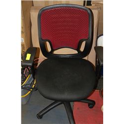RED & BLACK OFFICE CHAIR