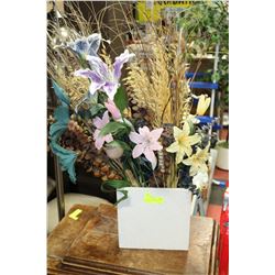 DECORATIVE VASE & ARTIFICIAL FLOWERS