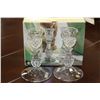 Image 1 : PAIR OF CRYSTAL CANDLE HOLDERS