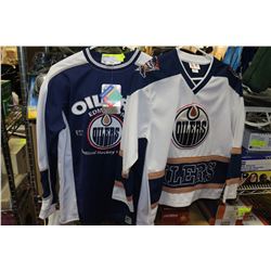 2 BOYS OILERS JERSEYS