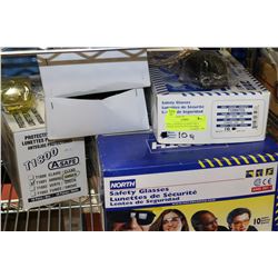 7 ASST. BOXES OF NEW SAFETY GLASSES