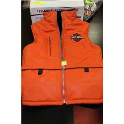 HARLEY DAVIDSON ORANGE BOYS VEST