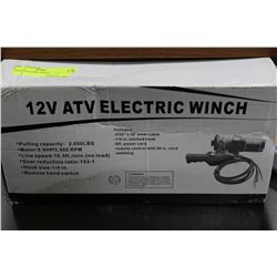 12VOLT ATV-2000LB ELECTRIC WINCH