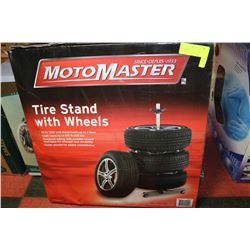 MOTOMASTER TIRE STAND ON WHEELS
