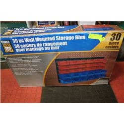 POWERFIST 30PC WALL MOUNTED STORAGE UNIT