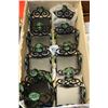 Image 1 : BOX OF SQUARE CANDLE HOLDERS