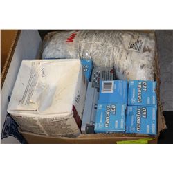 BOX OF HOME RENOVATION MATERIALS & LED LIGHTS