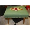 Image 1 : FLORAL NEEDLEPOINT STOOL