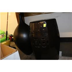 BLACK PLANT STAND SOLD W VASE