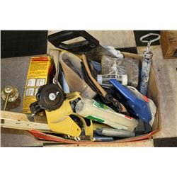 BOX OF HOME RENOVATION MATERIALS