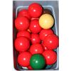 Image 1 : SET OF SNOOKER BALLS