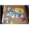 Image 1 : BOX OF SMURF TOYS