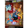 Image 1 : BOX OF ASSORTED CHILDRENS FIGURES & TOYS