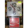 Image 1 : COCA-COLA WALL CLOCK