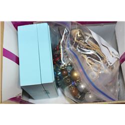 BOX WITH JEWELLERY BOX & JEWELLERY