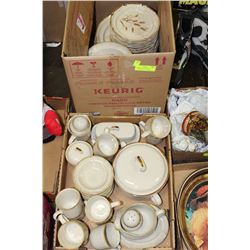 12 PLACE SETTING BOUNTY STONEWARE MADE IN JAPAN