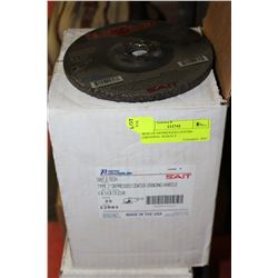 BOX OF DEPRESSED CENTRE GRINDING WHEELS