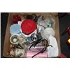 Image 1 : BOX FULL OF CANDLES & CANDLE HOLDERS