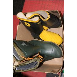 BOX W/KAMIK RUBBER BOOTS & VIKING STEEL