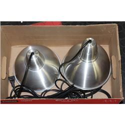 BOX W/2 NEW IKEA SS HANGING LIGHTS