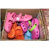 Image 1 : BOX OF ASSORTED SIZED CROCS