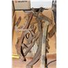 Image 1 : BOX OF ASSORTED VINTAGE HAND TOOLS - INCLUDES