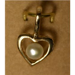 14K Gold Freshwater Pearl Pendant