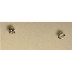 14K Gold Diamond Earrings
