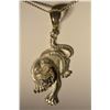 Image 2 : Sterling Silver Cougar Pendant Necklace