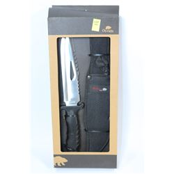 NEW OLYMPIA HUNTING KNIFE WITH SHEATH