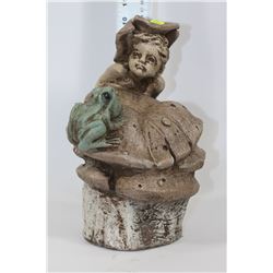 FROG AND BOY STONE SPITTER - NO PUMP