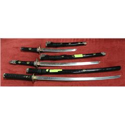 SET OF 3 SAMURAI SWORD