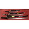 Image 1 : SET OF 3 SAMURAI SWORD