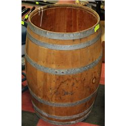 LARGE WOODEN BARREL
