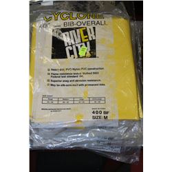 LOT OF 5 CYCLONE BIB-OVERALL SIZE:M