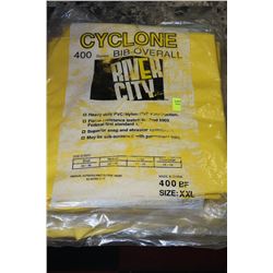 LOT OF 4 CYCLONE BIB-OVERALL SIZE: XXL