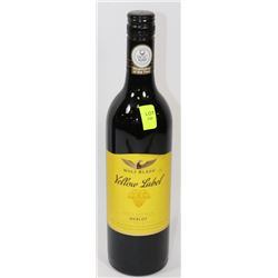 WOLF BLASS YELLOW LABEL MERLOT RED WINE 750ML