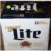 Image 1 : CASE OF 12 BOTTLES OF MILLER LITE BEER