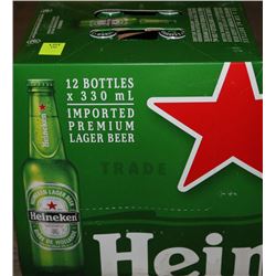 CASE OF 12 BOTTLES HEINEKEN IMPORTED PREMIUM LAGER