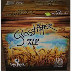 CASE OF 12 BOTTLES GRASSHOPPER WHEAT ALE