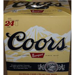CASE OF 24 CANS COORS BANQUET BEER