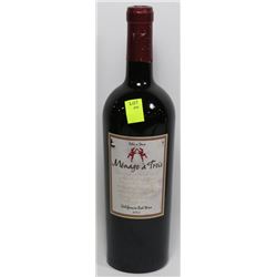 MENAGE A TROIS CALIFORNIA RED WINE 750ML