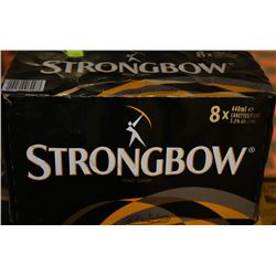 CASE OF 8 CANS STRONGBOW 5.3% ALC/VOL