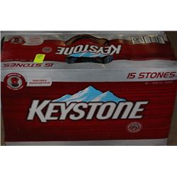 CASE OF 15 CANS KEYSTONE BEER