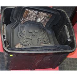 TOTE WITH HEAVY DUTY CAMO FLOOR MATS , MOTORCYCLE