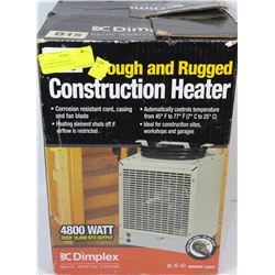 "TOUGH AND RUGGED" CONSTRUCTION HEATER