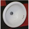 Image 1 : DURAVIT 14" ROUND WHITE DROP IN CHINA BASIN WITH